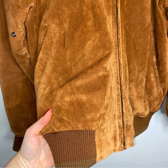 Vintage 70’s Stratojat Suede Bomber Jacket - Picture 4 of 9